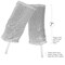 Silver Sequin Costume Socks - Sparkle Dance Party Silver Sequined Shiny Sock Cover Cuffs Costumes Accessories